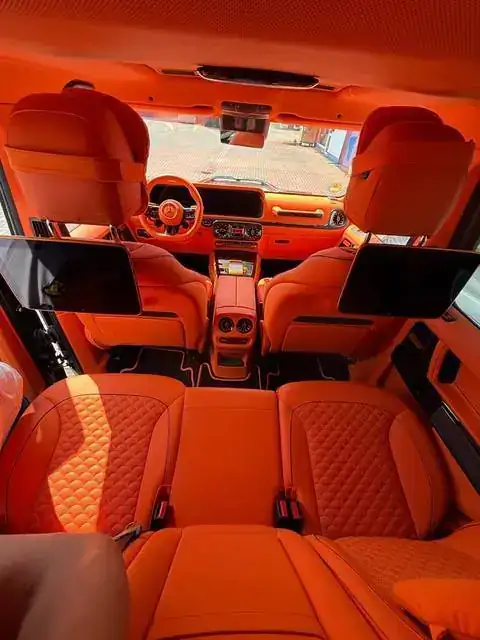 Brabus G Innenraum, oranges Nappaleder